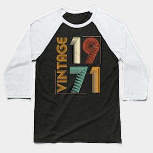 Vintage 1971 Birthday Baseball T-Shirt